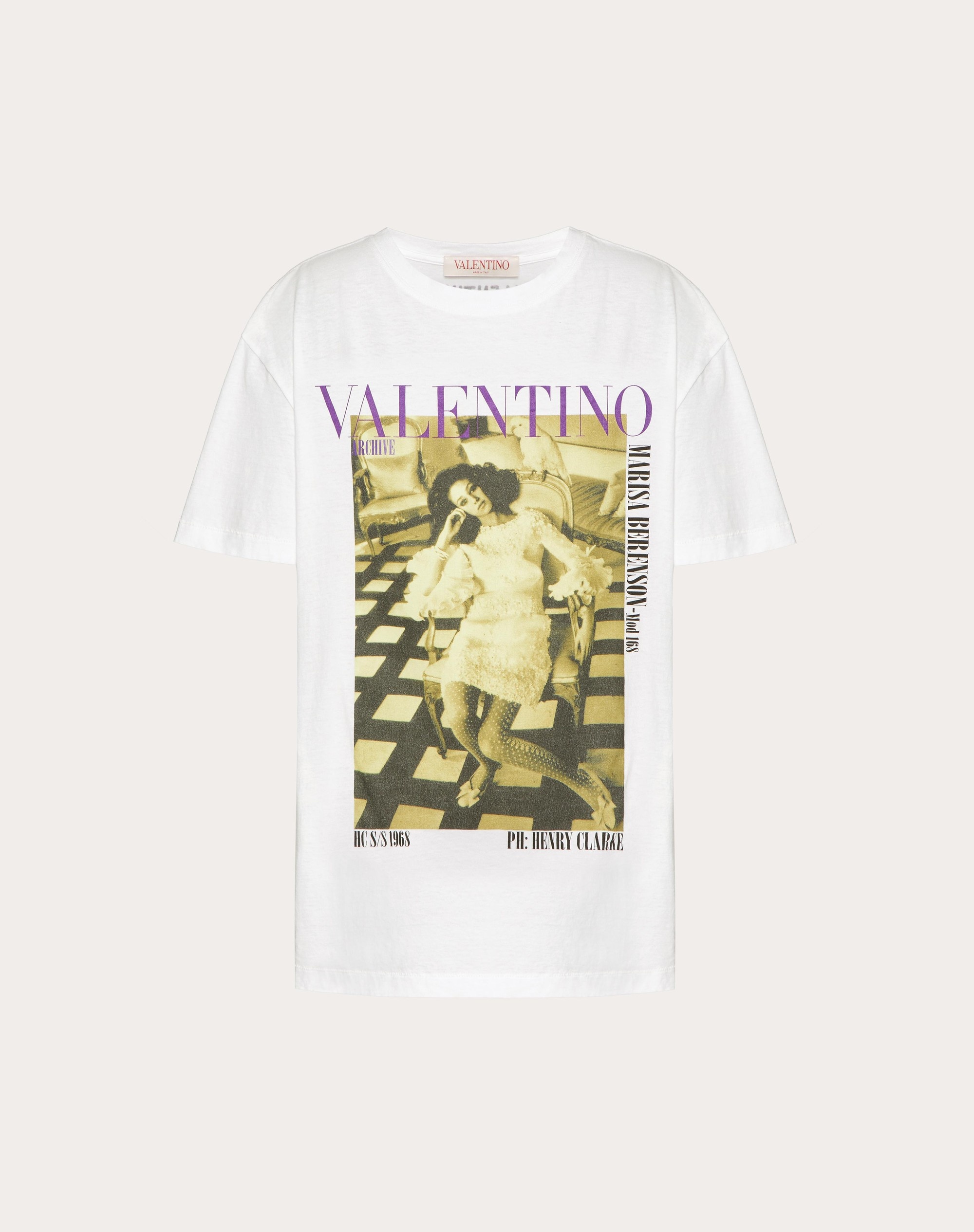 JERSEY T-SHIRT WITH VALENTINO ARCHIVE 1968 PRINT - 1