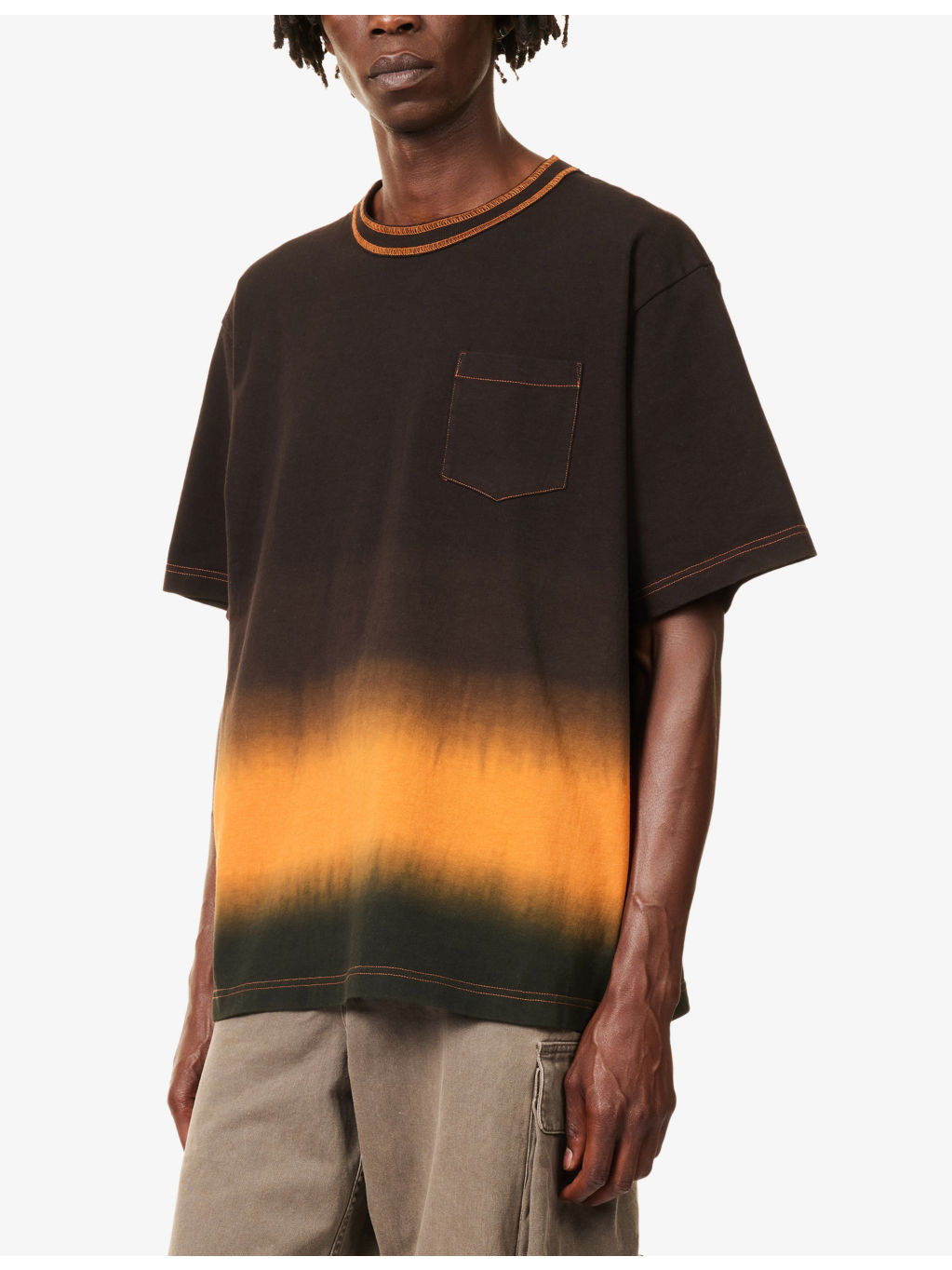 Tie-Dye Patch-Pocket Cotton-Jersey T-Shirt - 3