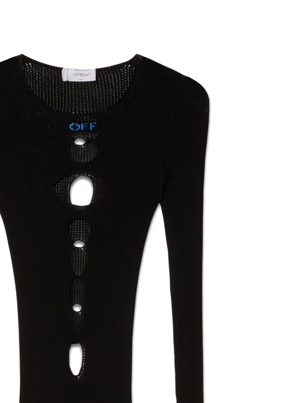 cut-out knitted dress - 3