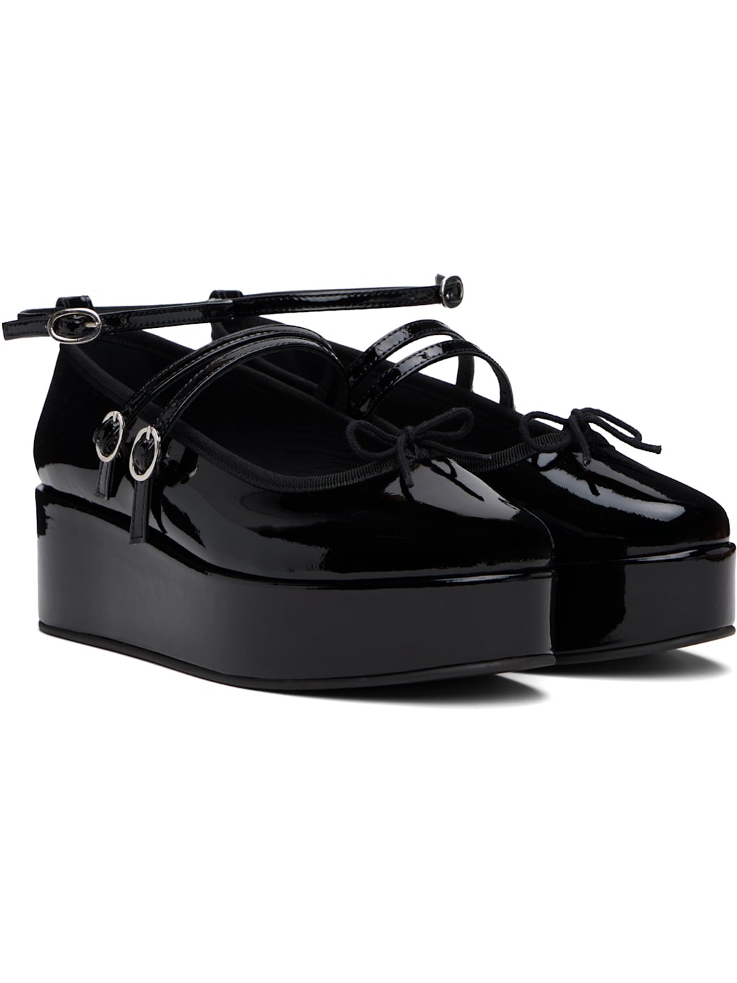 Black Cendrillon Platform Mary Jane Heels - 4