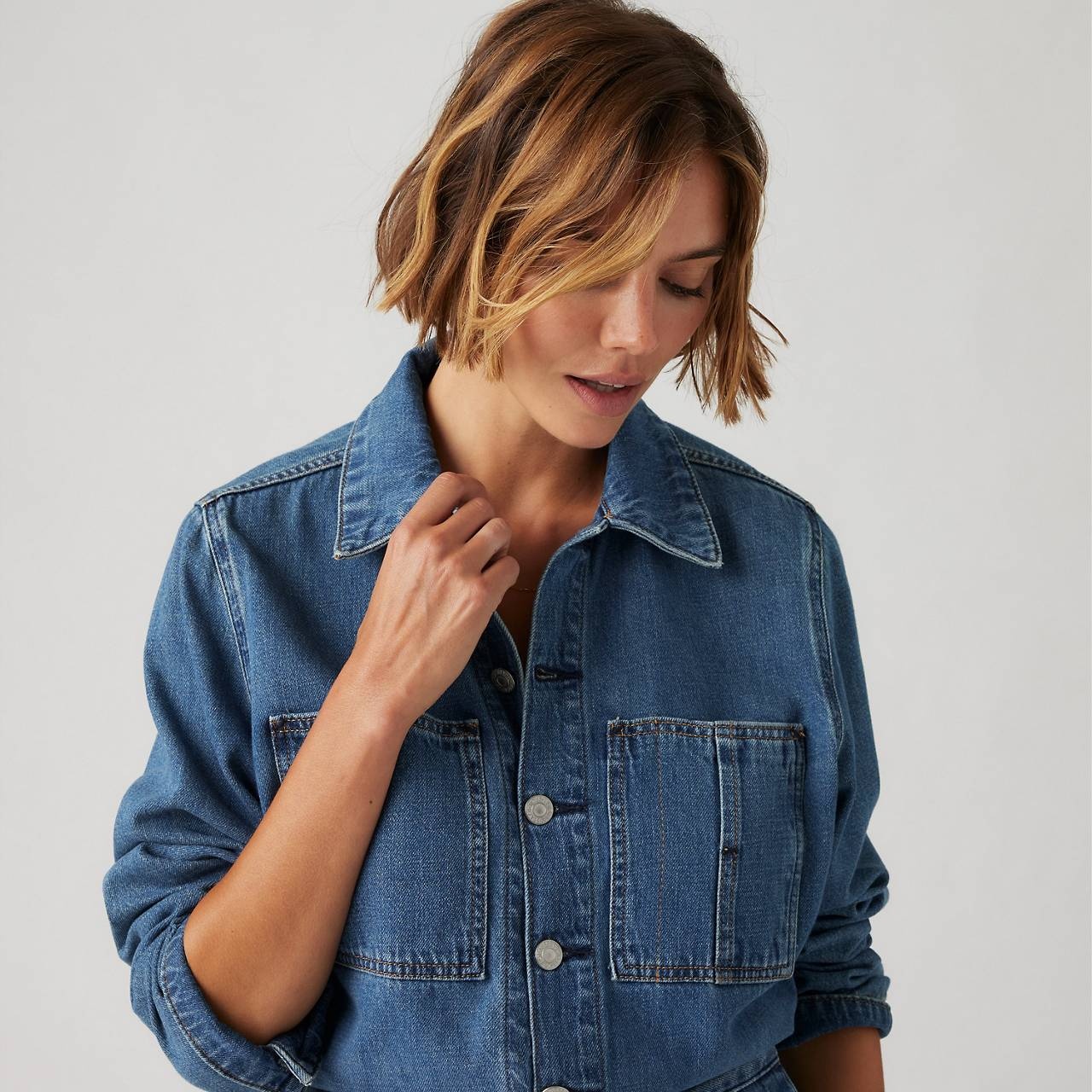LINEN+ DENIM ICONIC JUMPSUIT - 6