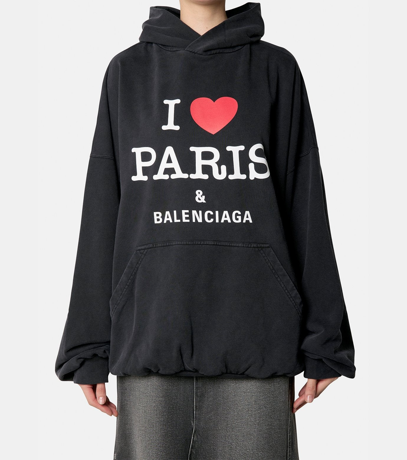 I Love Paris Large Fit Hoodie - 2
