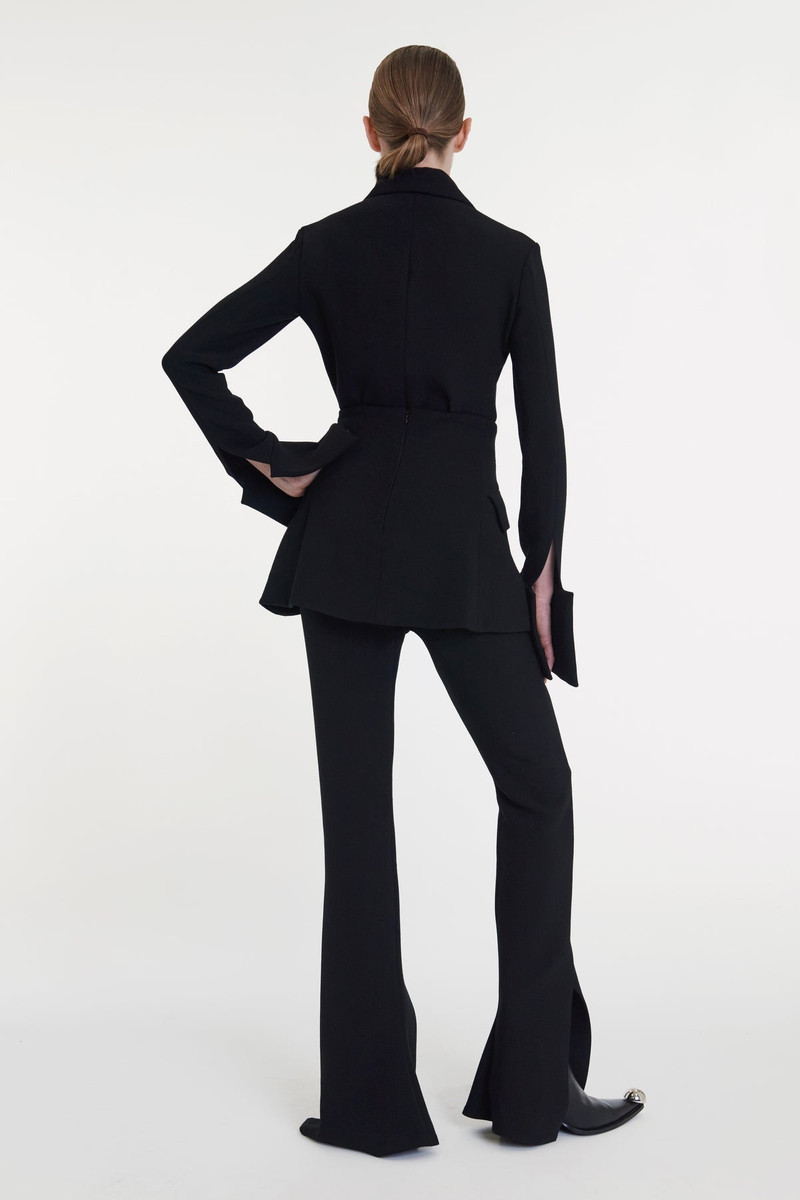 FITTED TROUSERS WITH BASQUE DETAIL BLACK 3