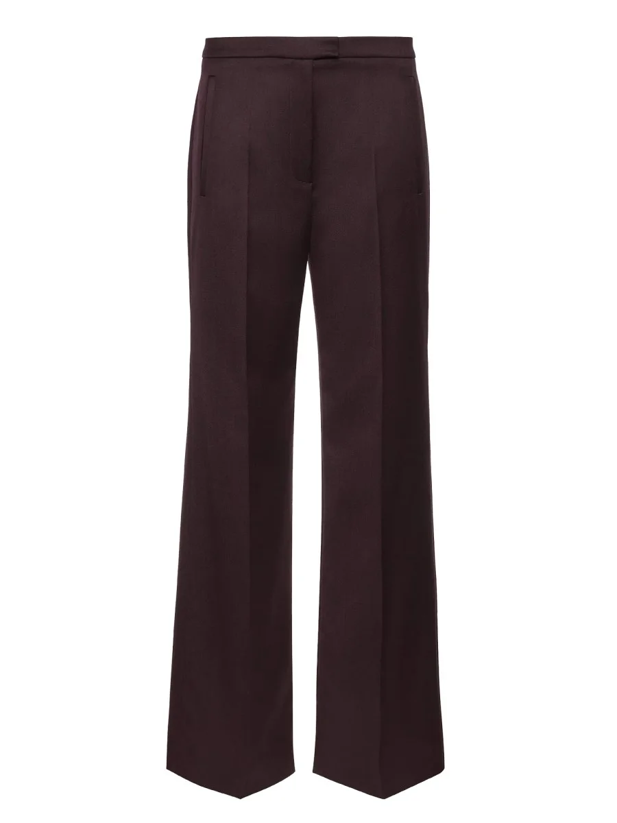 STRAIGHT FIT WOOL PANTS - 1