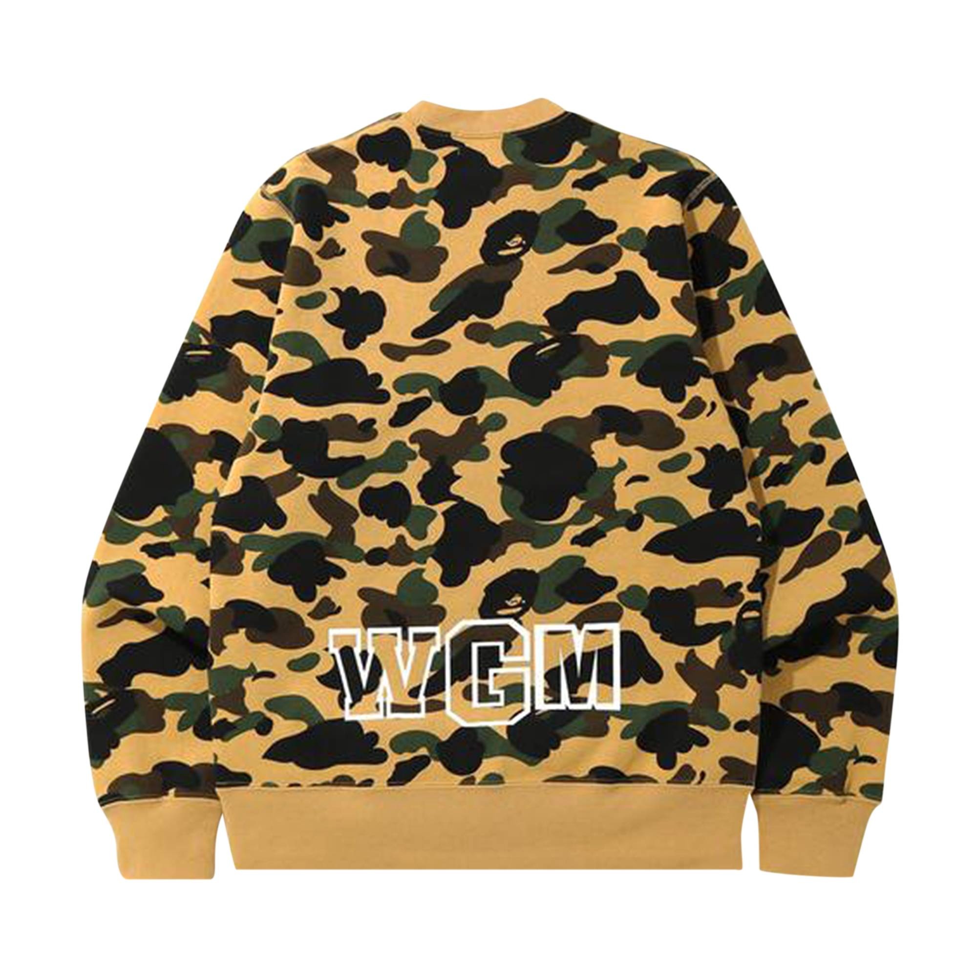BAPE 1st Camo Shark Crewneck 'Yellow' - 2