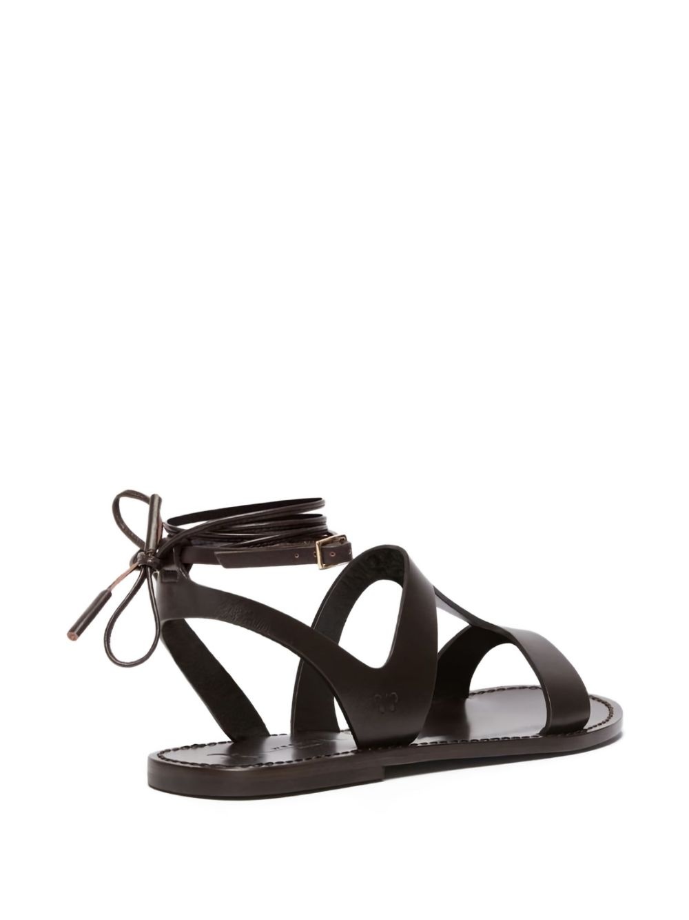leather flap sandals - 3