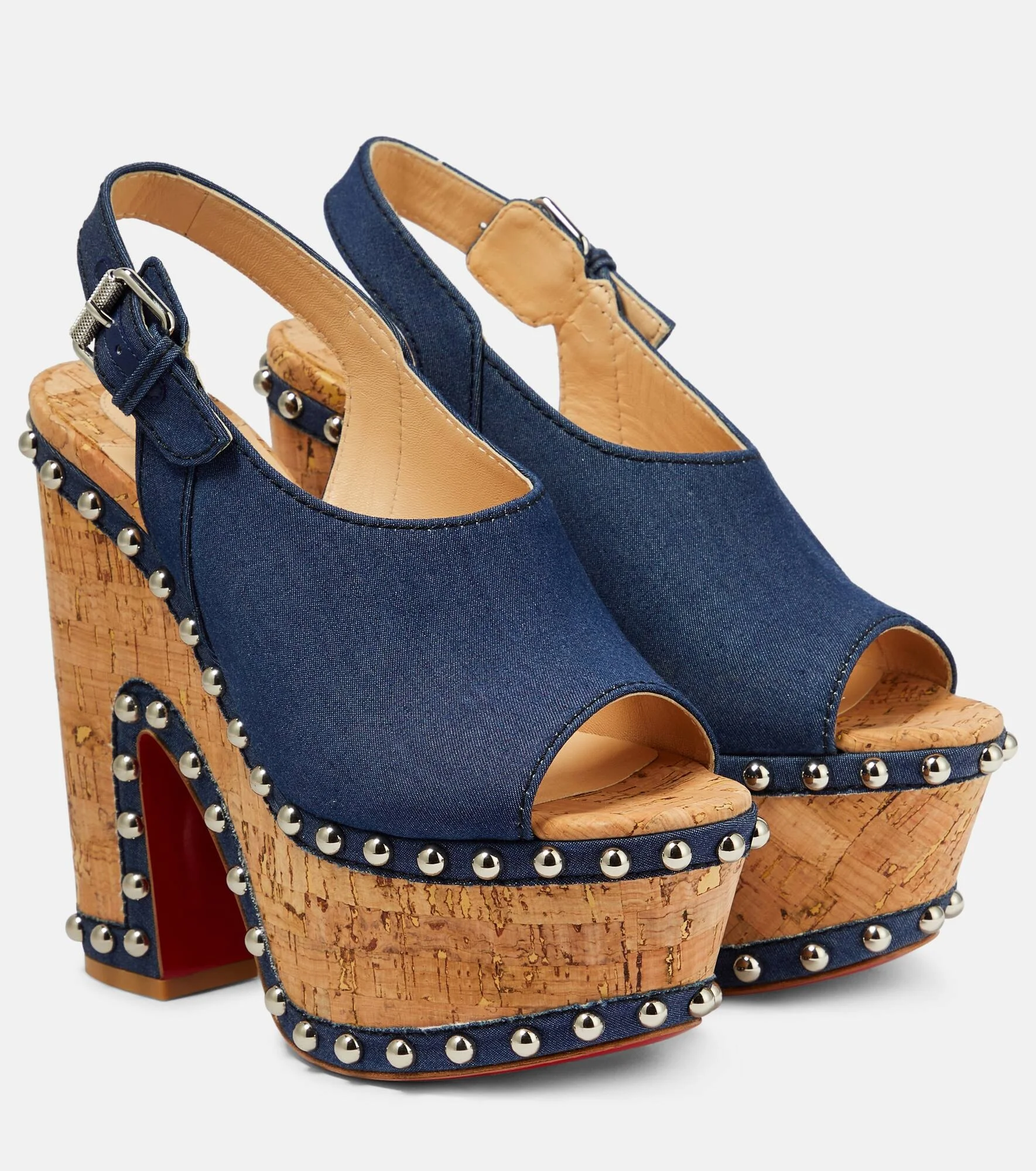 Super Joan denim platform sandals - 1