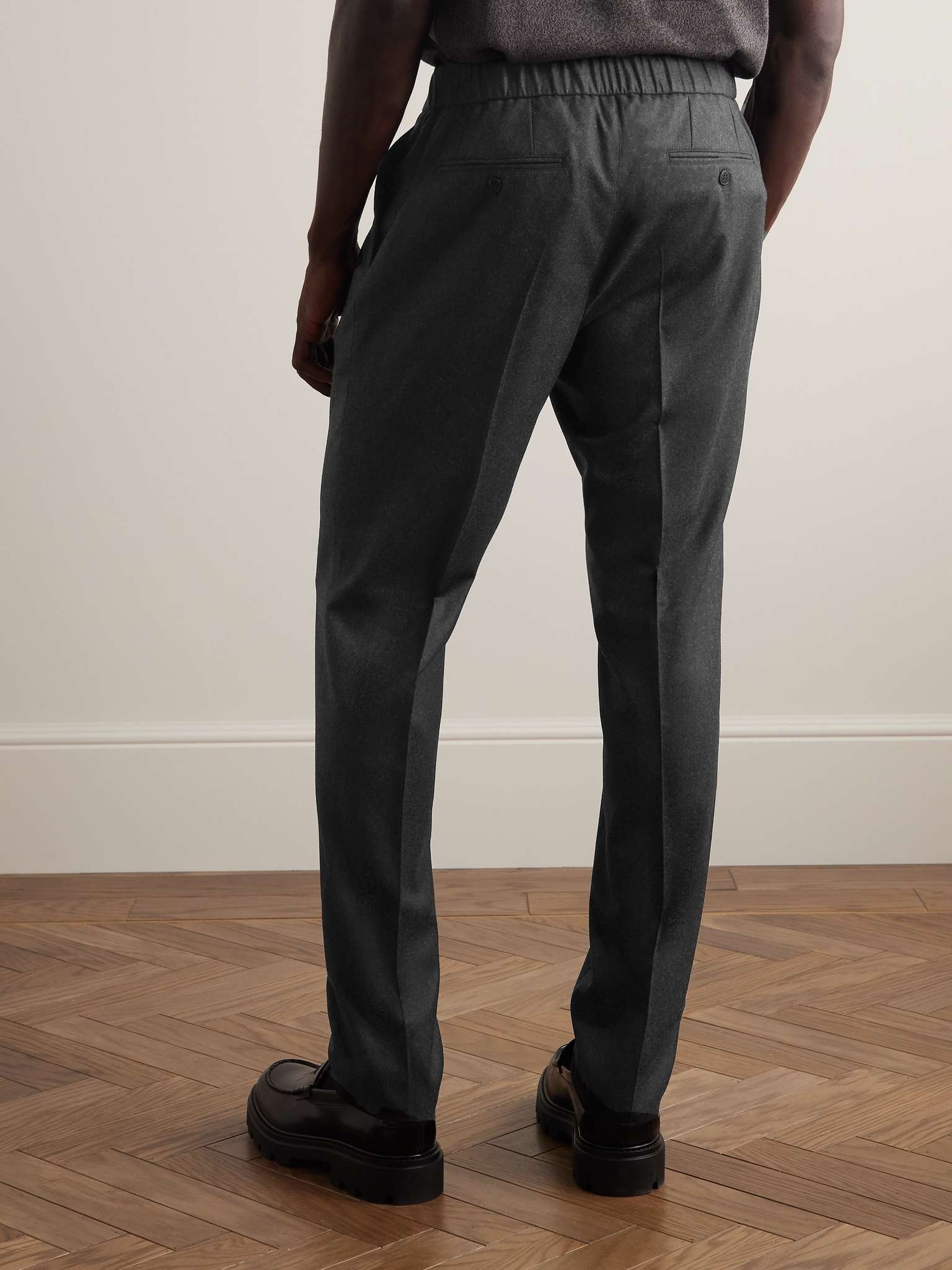 Melbourne Slim-Fit Pleated Wool Trousers - 4