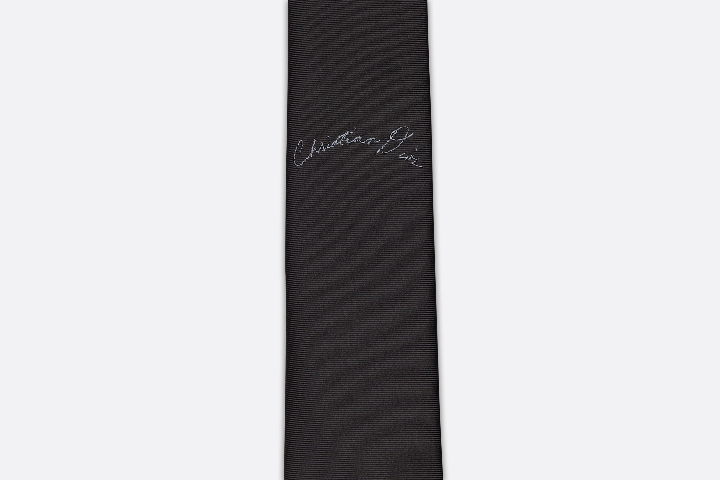 Tie with Handwritten Christian Dior Signature - 5