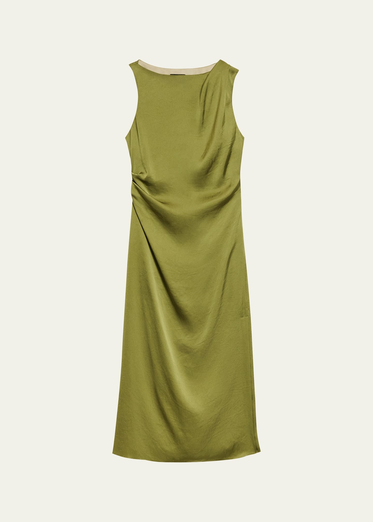 Fitted Drape Midi Dress - 1