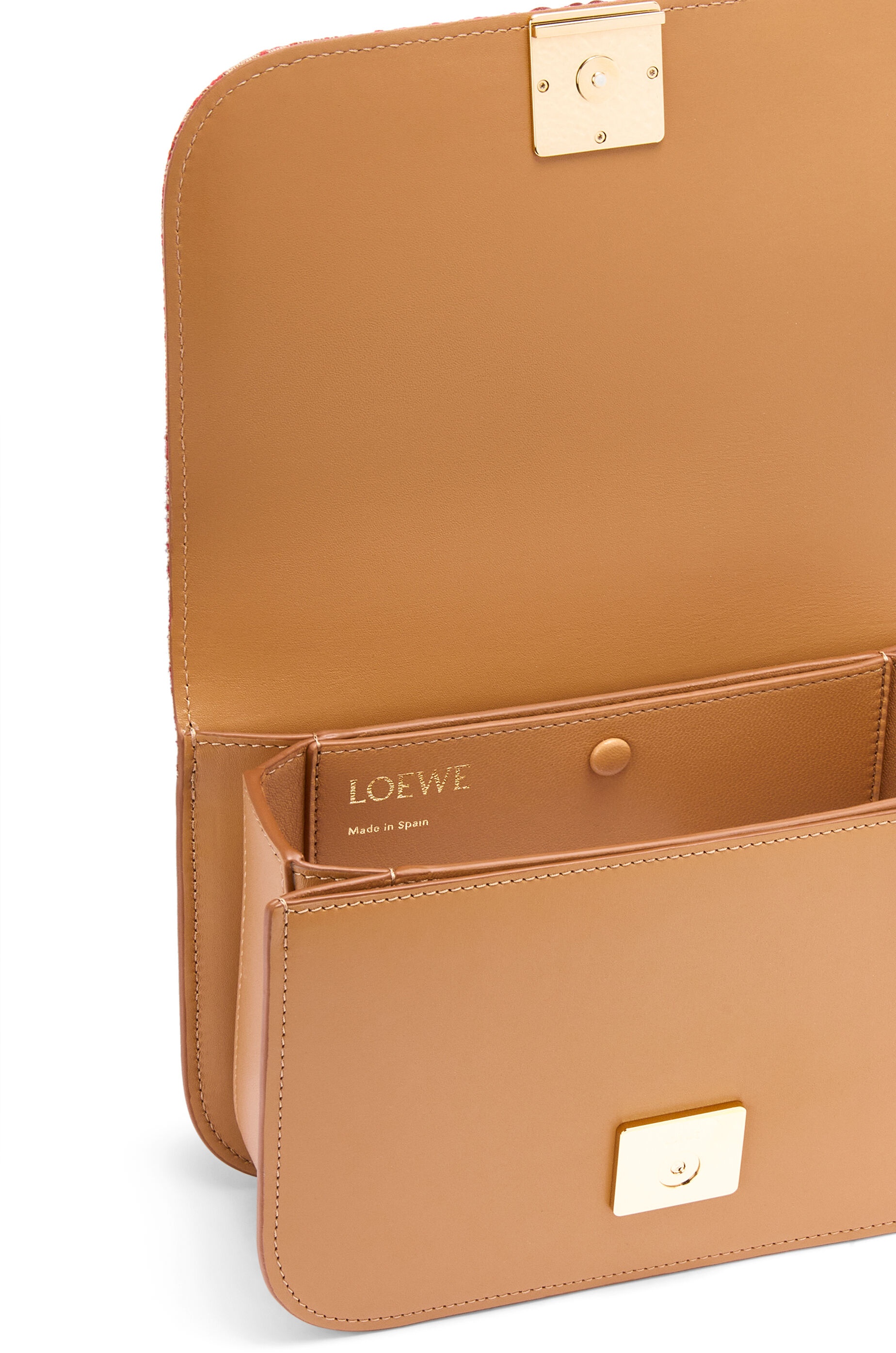 Small Goya bag in Anagram jacquard and calfskin - 7