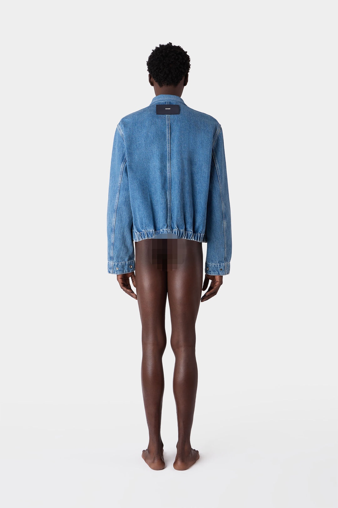 DENIM BOMBER / light washed - 8