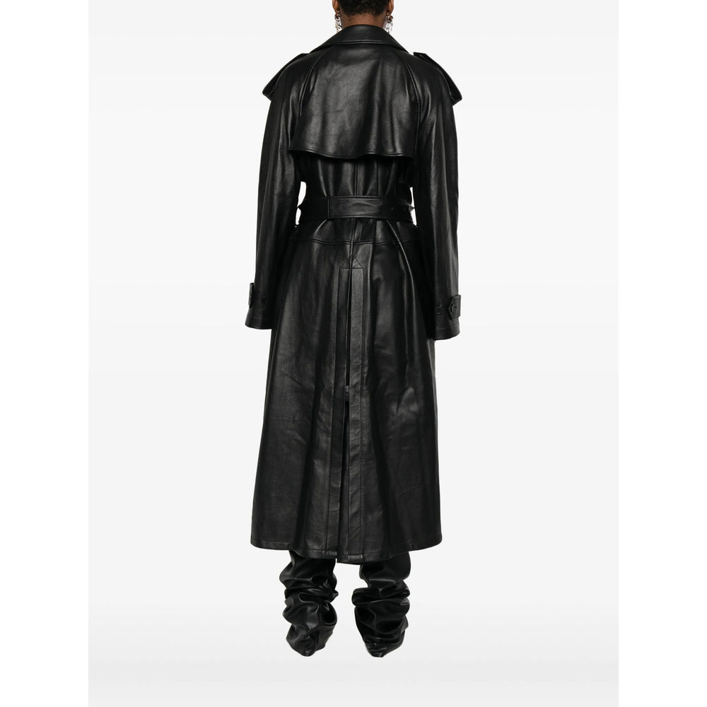Balenciaga Black Coats - Leather Coats Women - 2