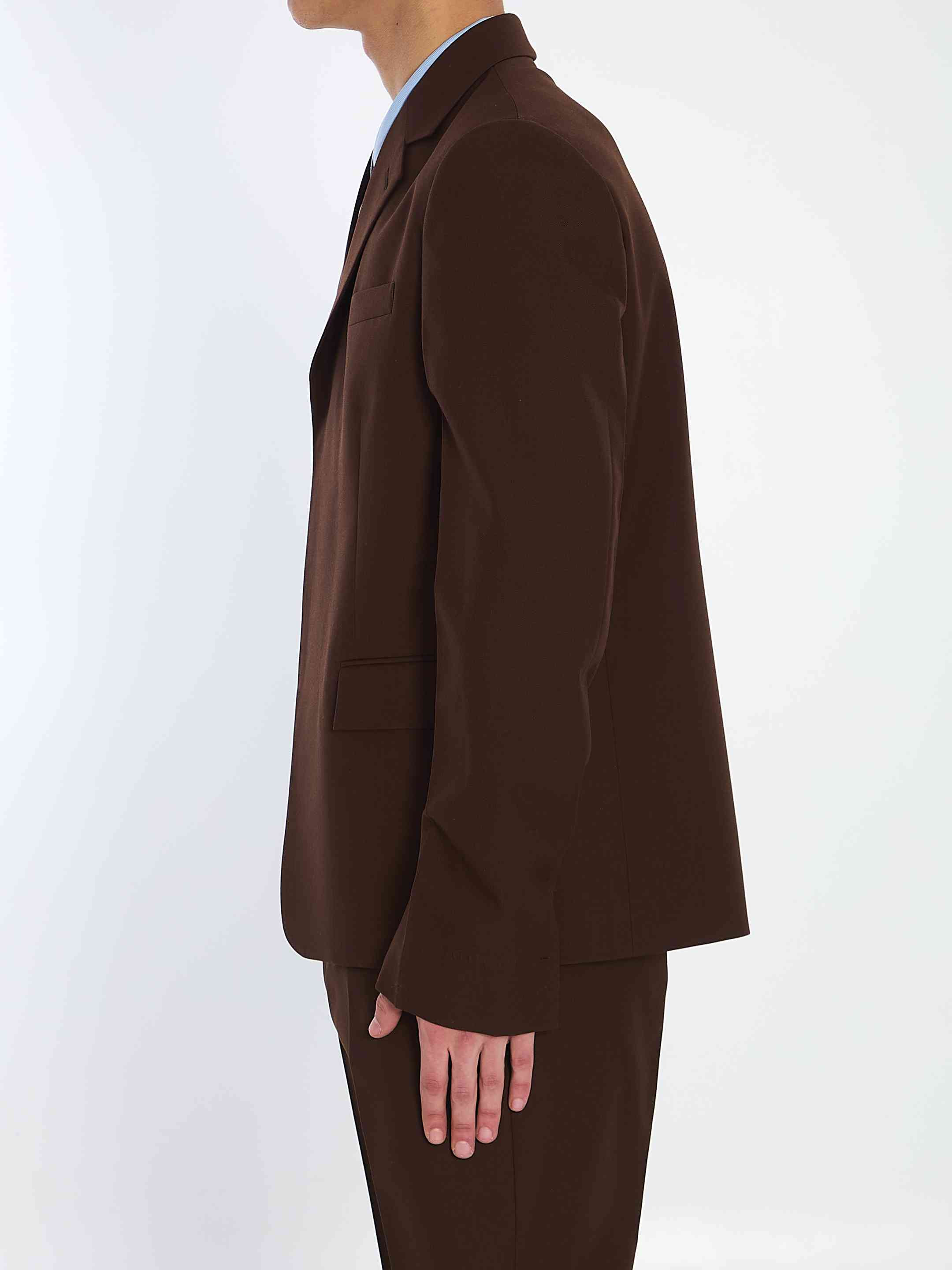 Gucci Men Wool Twill Single-Breasted Jacket - 3