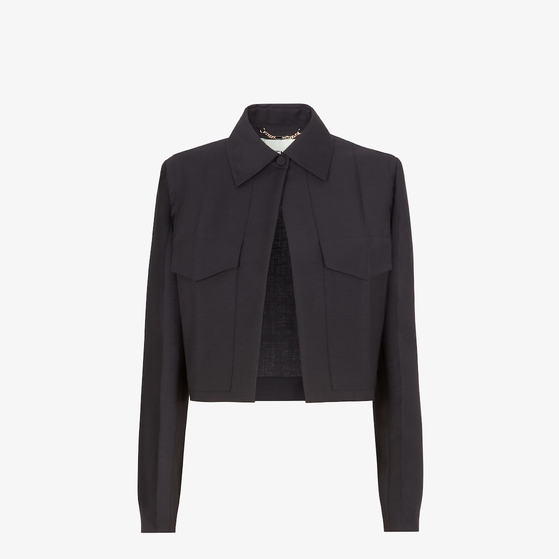 FENDI Fendi Woman Black Mohair Blend Jacket | luosophy