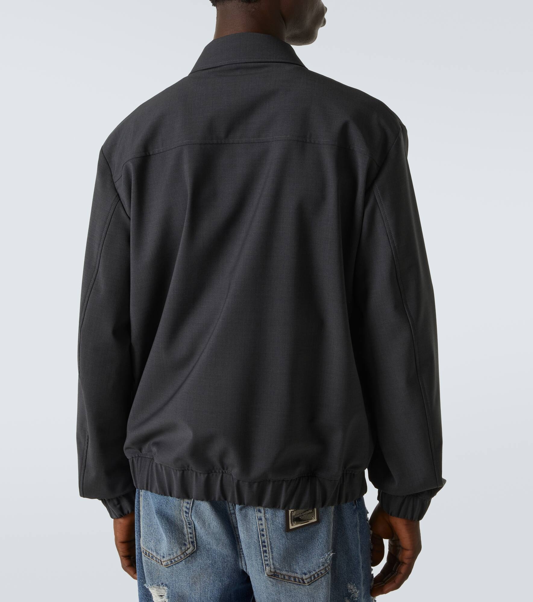 Wool-blend blouson - 4