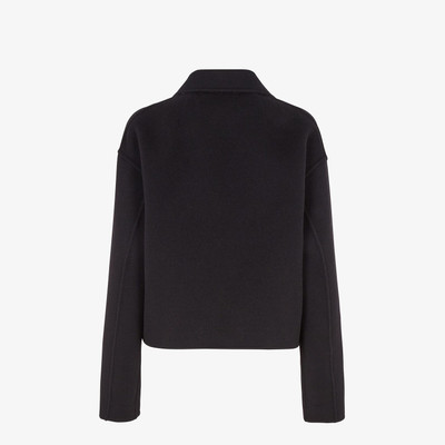 FENDI Black double-sided wool jacket outlook