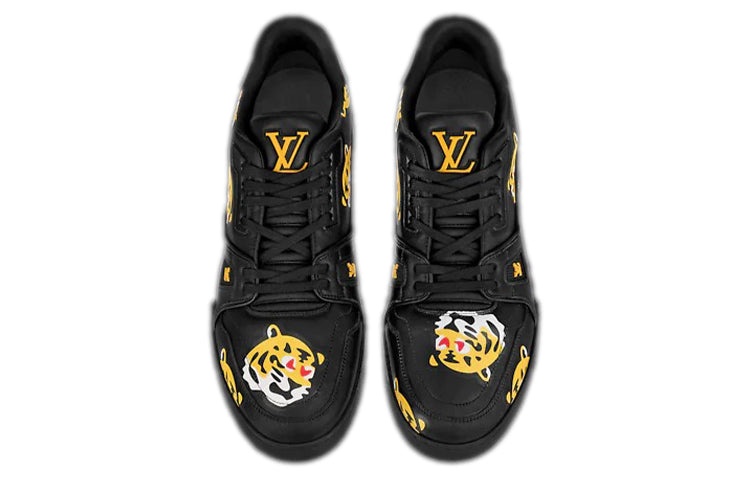 LOUIS VUITTON x Nigo Trainers 'White with Tiger Monogram' 1A9JBI - 2