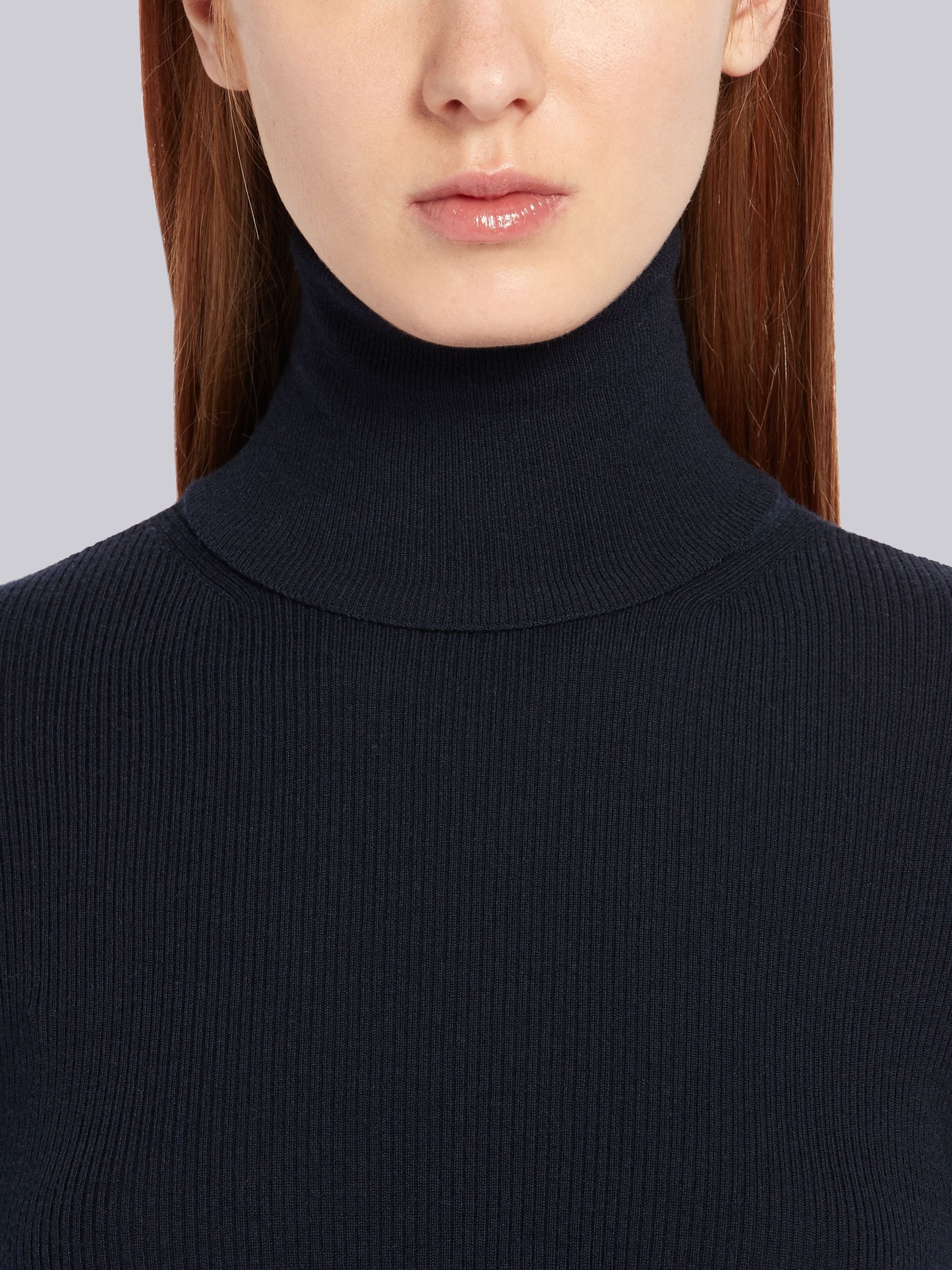 RWB-trim roll-neck jumper - 5