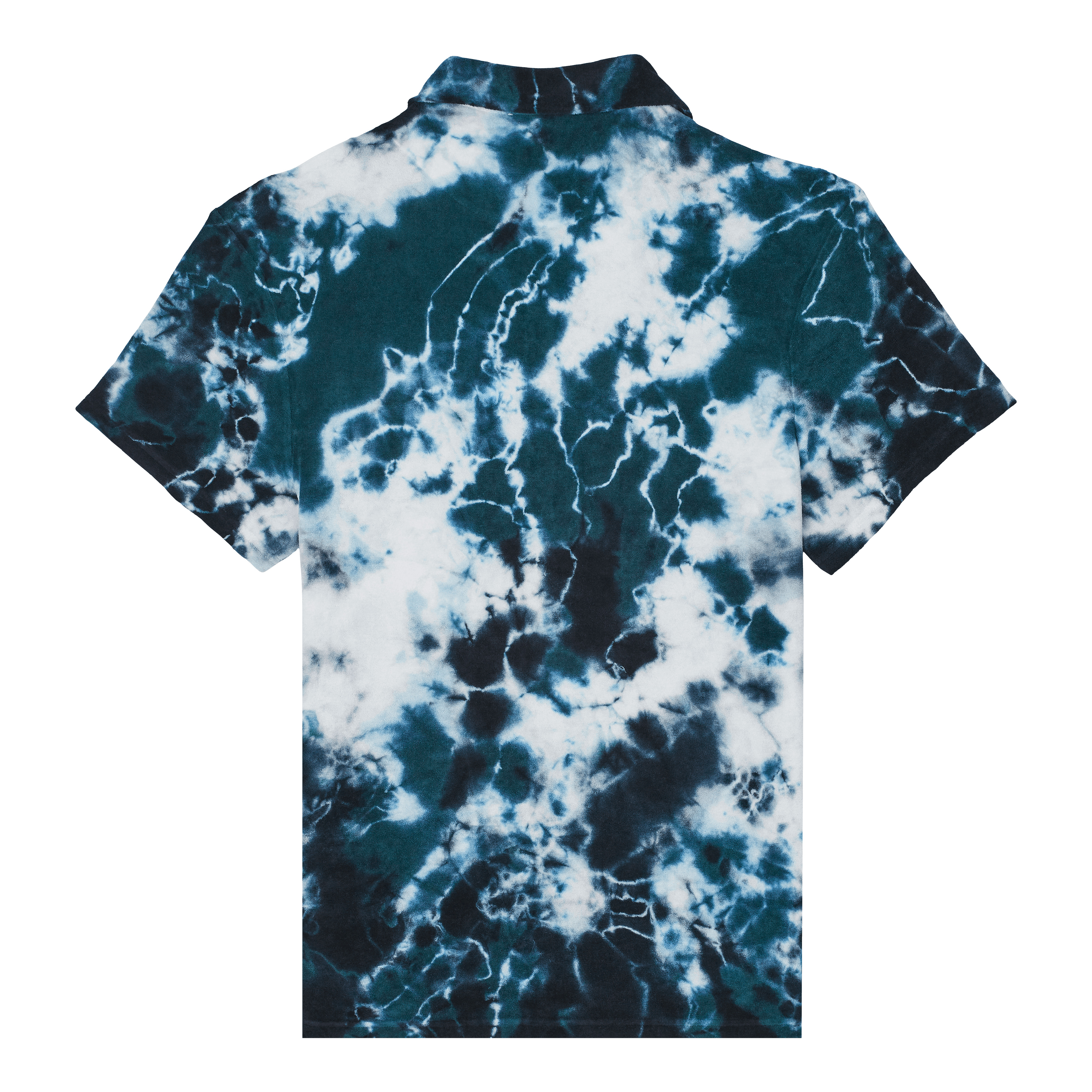 Men Bowling Terry Shirt Rough Ocean Tie & Dye - 2