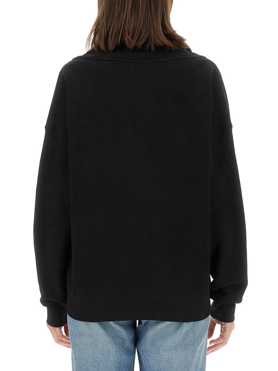 Saint Laurent Women V-Neck Sweatshirt - 3