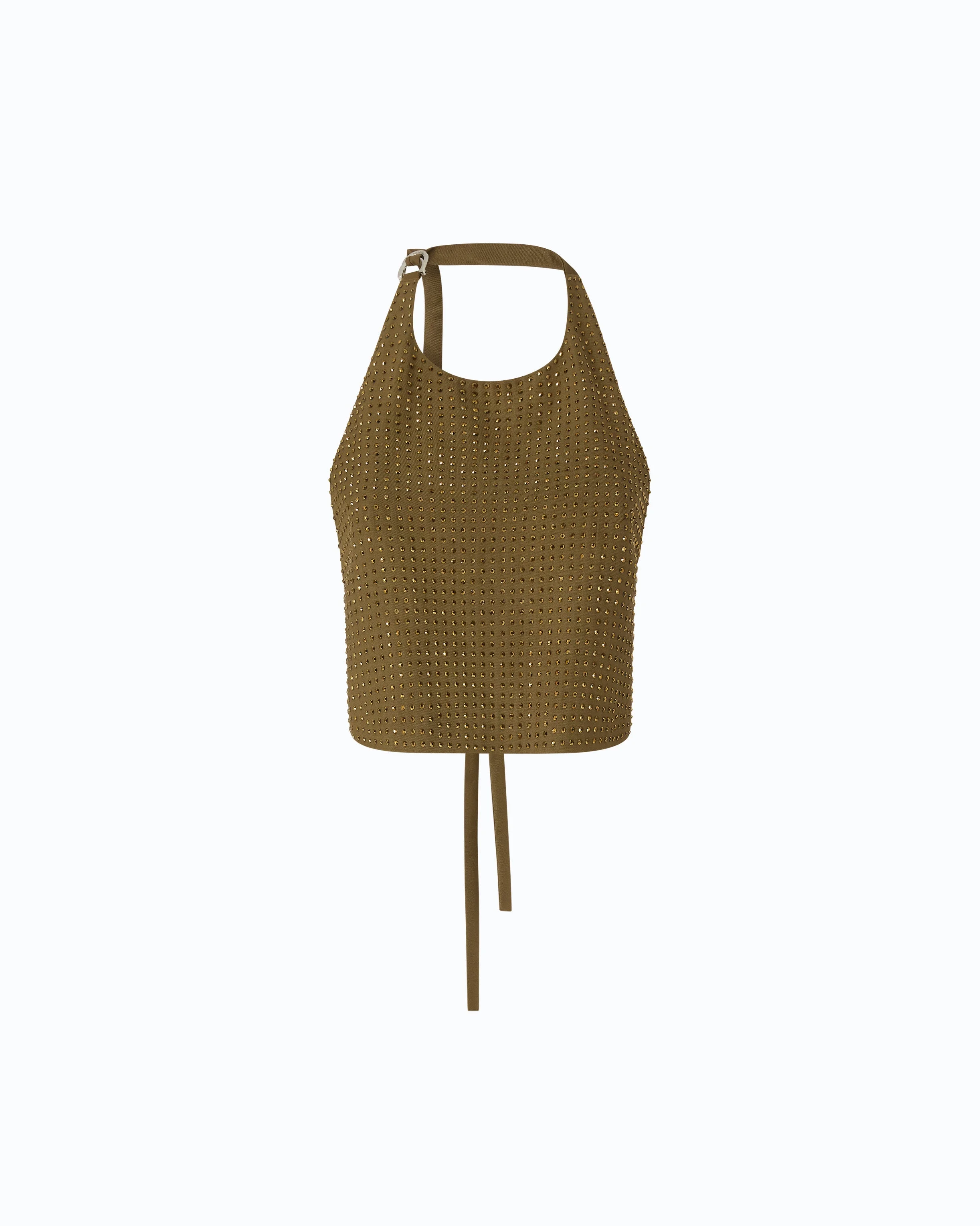 FULLY RHINESTONED OPEN-BACK TOP - 1
