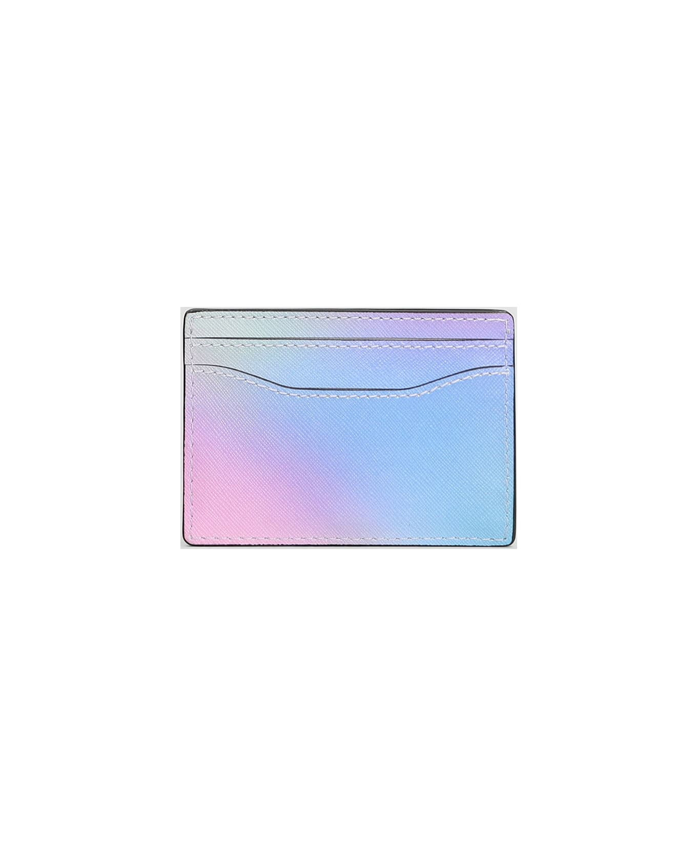 The Card Case Wallet In Multicolor Leather - 3