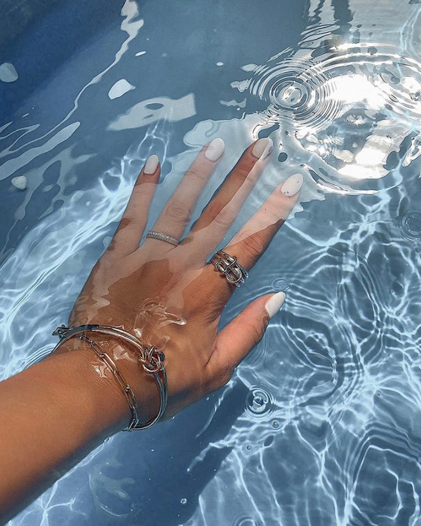Raneth Sterling Silver Linked Rings - 2