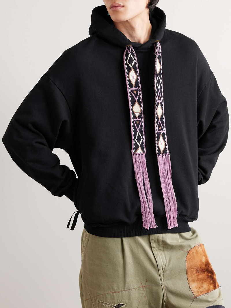 Maldives Jacquard-Trimmed Cotton-Blend Jersey Hoodie 3