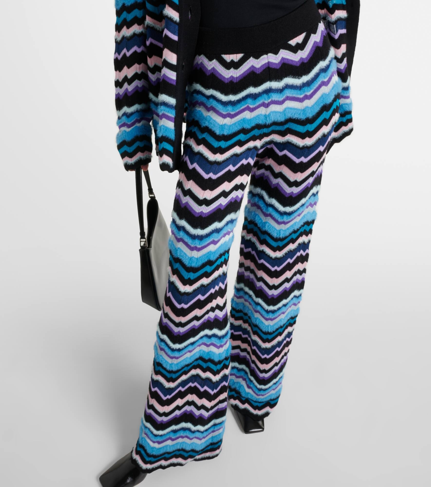 Zig Zag high-rise flared pants - 5