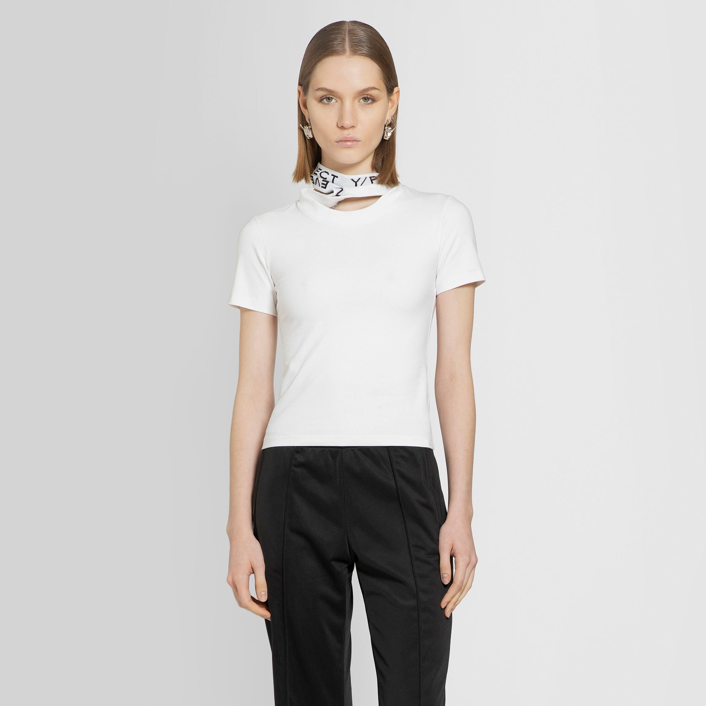 Y/PROJECT WOMAN WHITE T-SHIRTS - 5