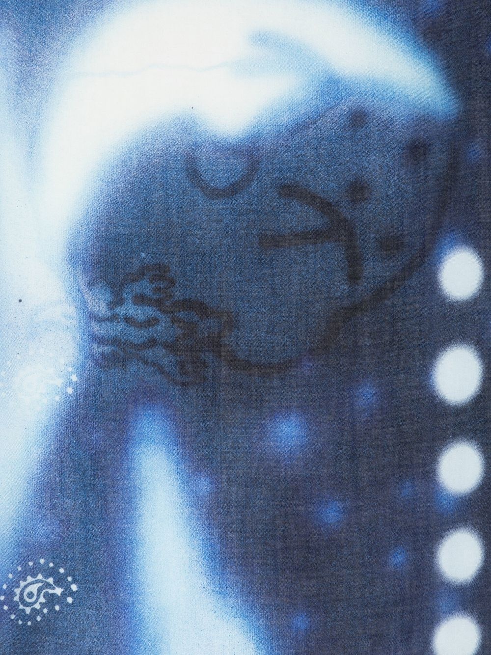 graphic print scarf - 3