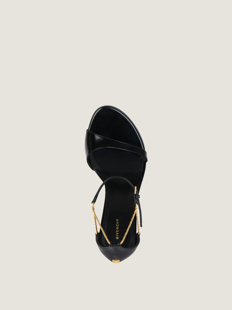 4G LIQUID SANDALS IN LEATHER 4