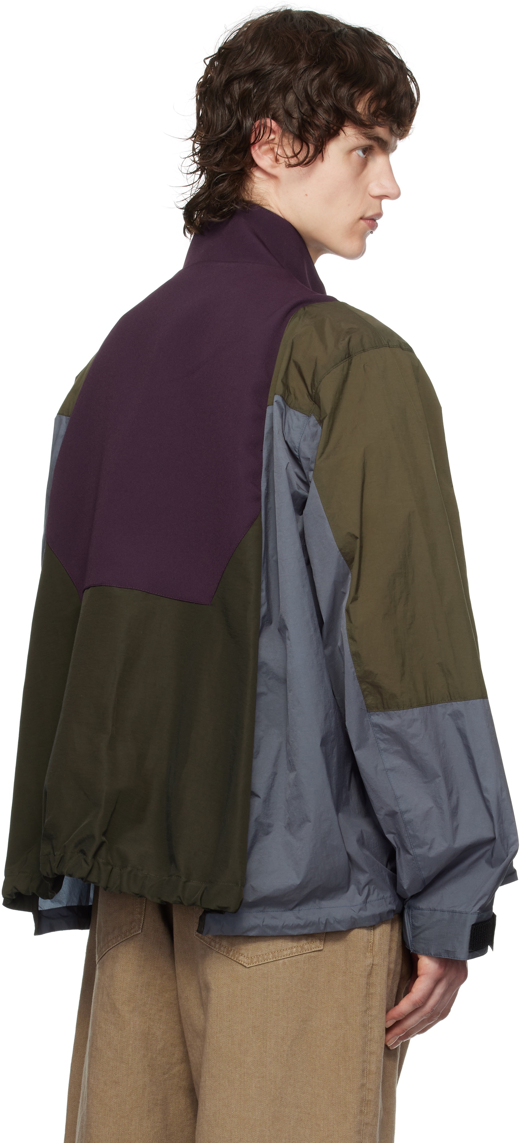 sacai Multicolor Matelasse Twill Mix Bomber Jacket | ssense