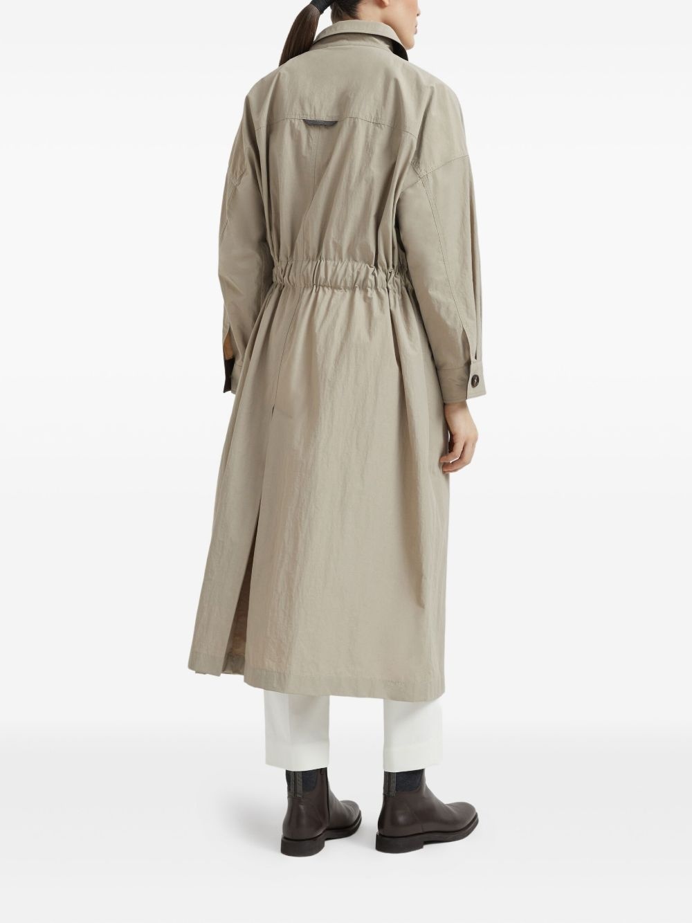 belted trench coat - 4