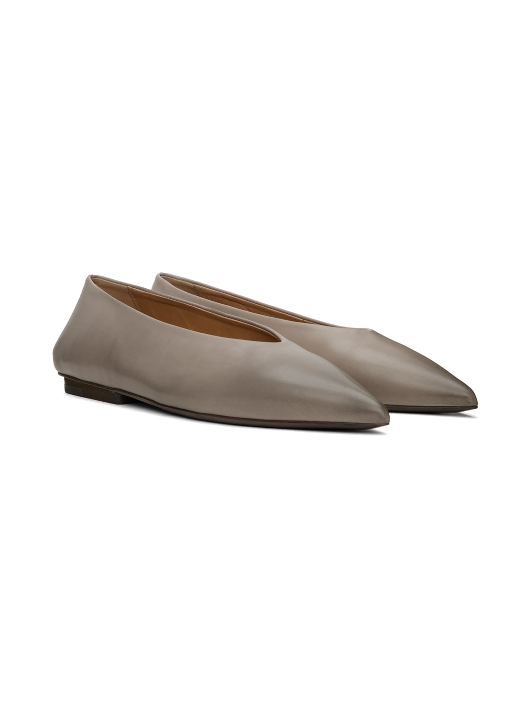 Taupe Ago Ballerina Flats - 4