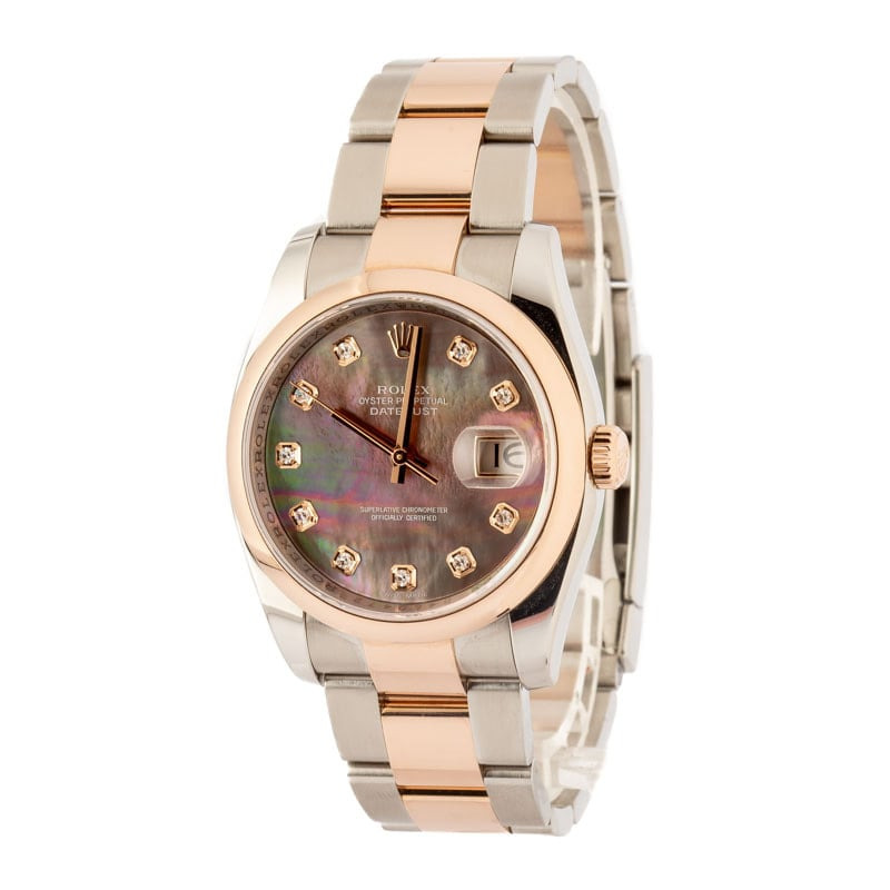 Rolex Datejust 116201 Mother Of Pearl Diamond Dial - 2