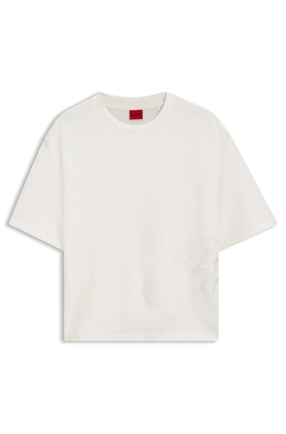 COTTON-JERSEY T-SHIRT WITH OVERSIZED LOGO EMBROIDERY - 1