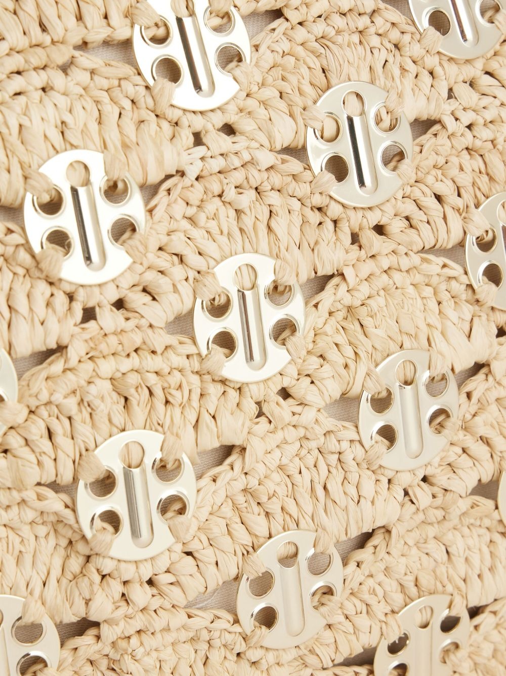 lurex-detail clutch bag - 7