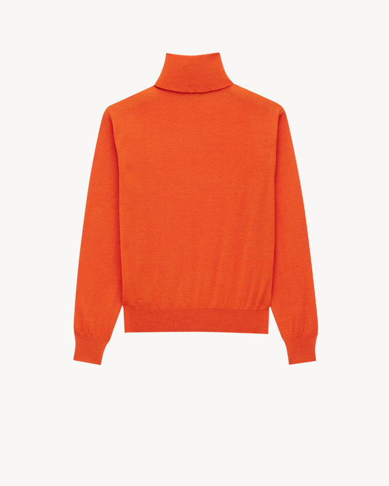 SAINT LAURENT TURTLENECK SWEATER IN CASHMERE, WOOL AND SILK outlook