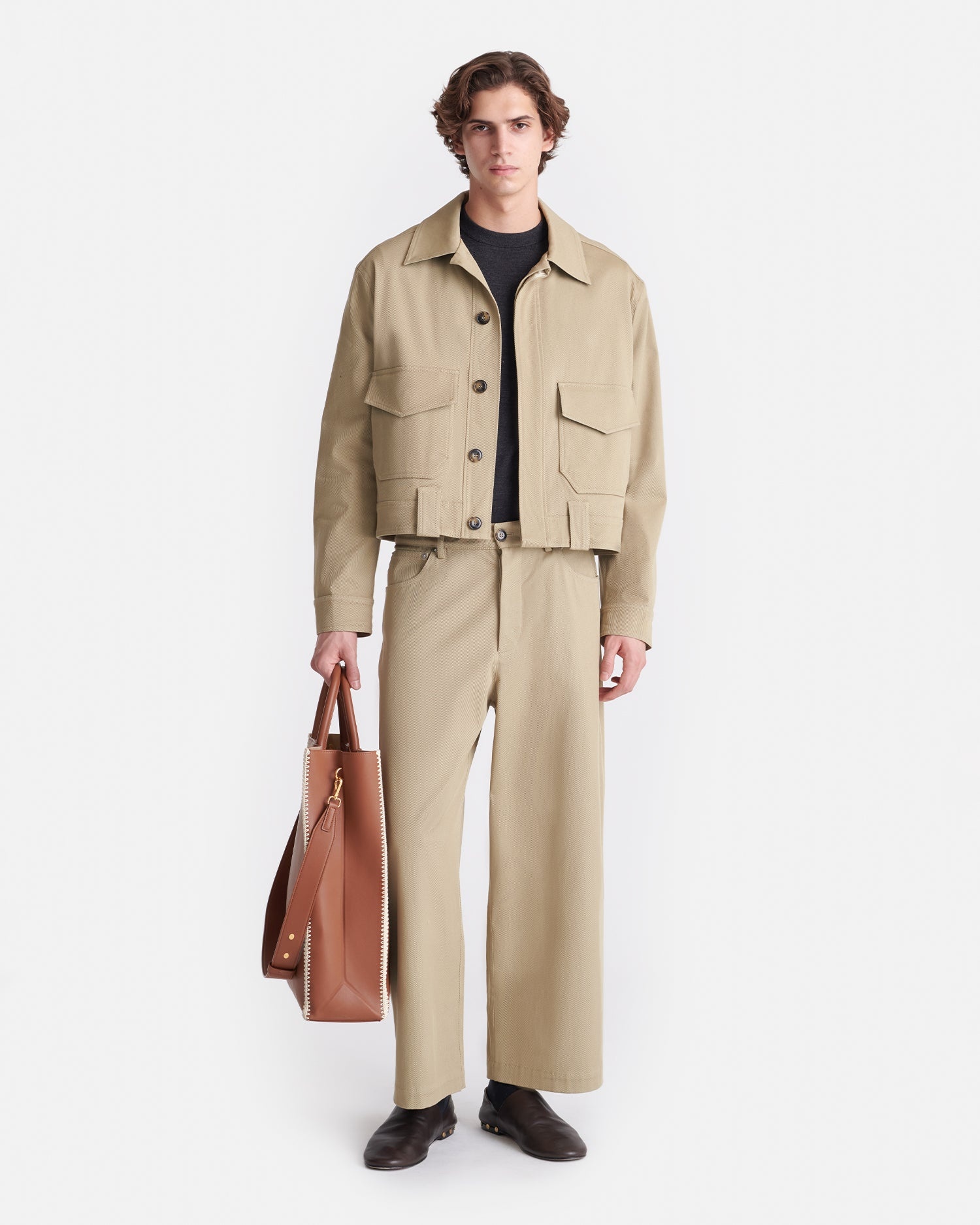 Cropped Cavalry Twill Jacket - 3