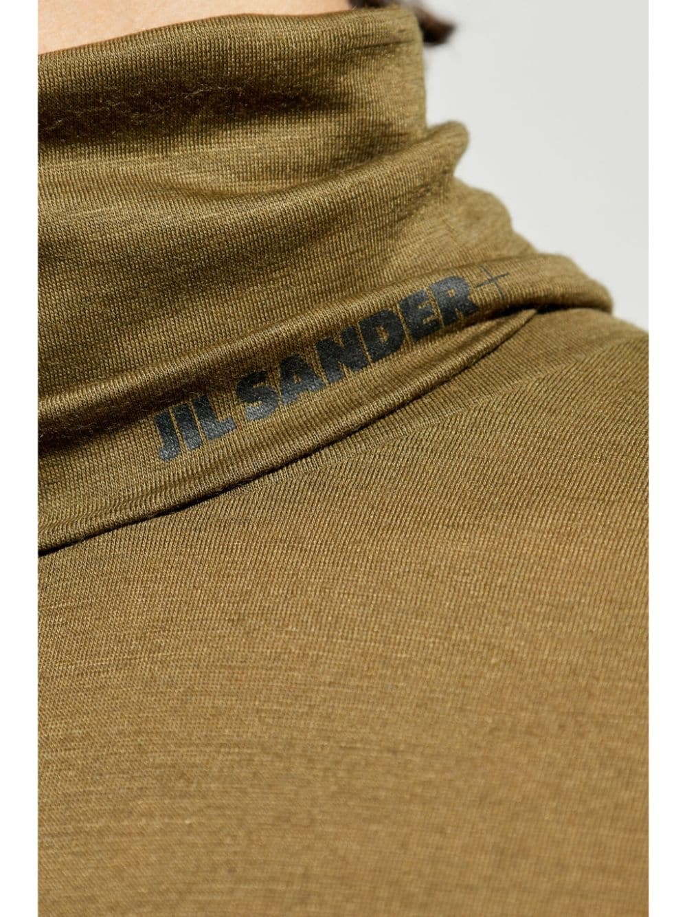 logo-print roll neck jumper - 5