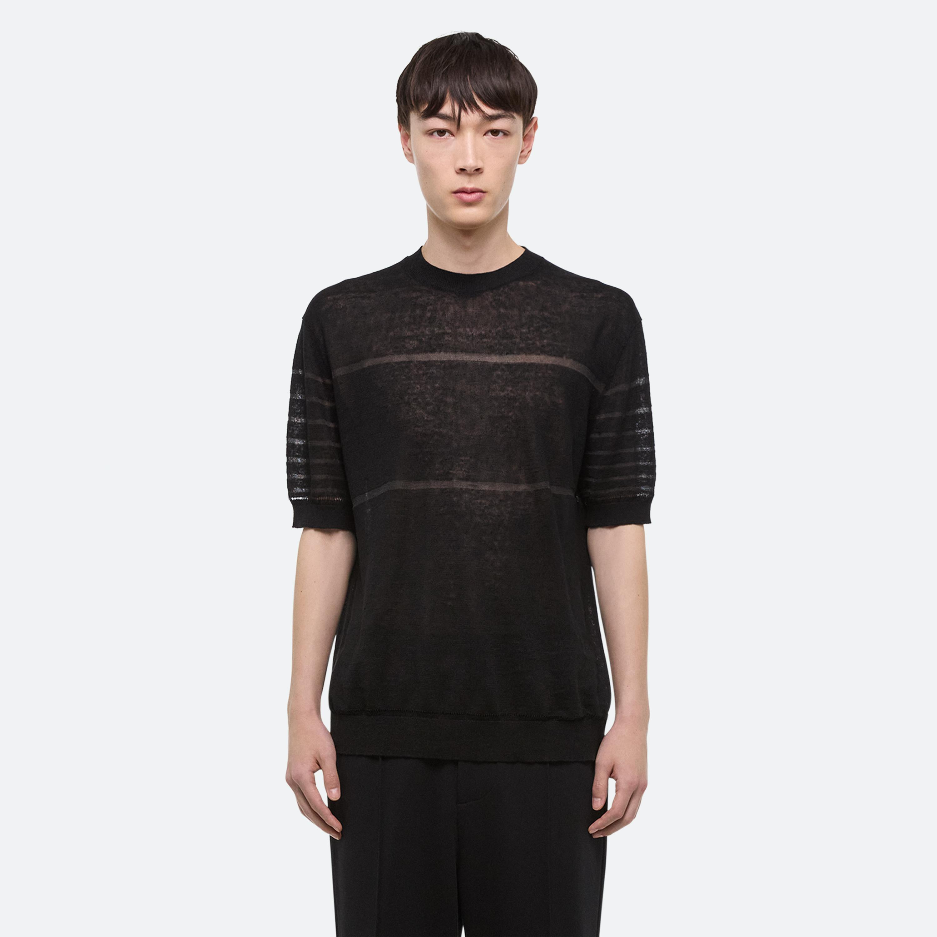SHEER STRIPE TEE - 3