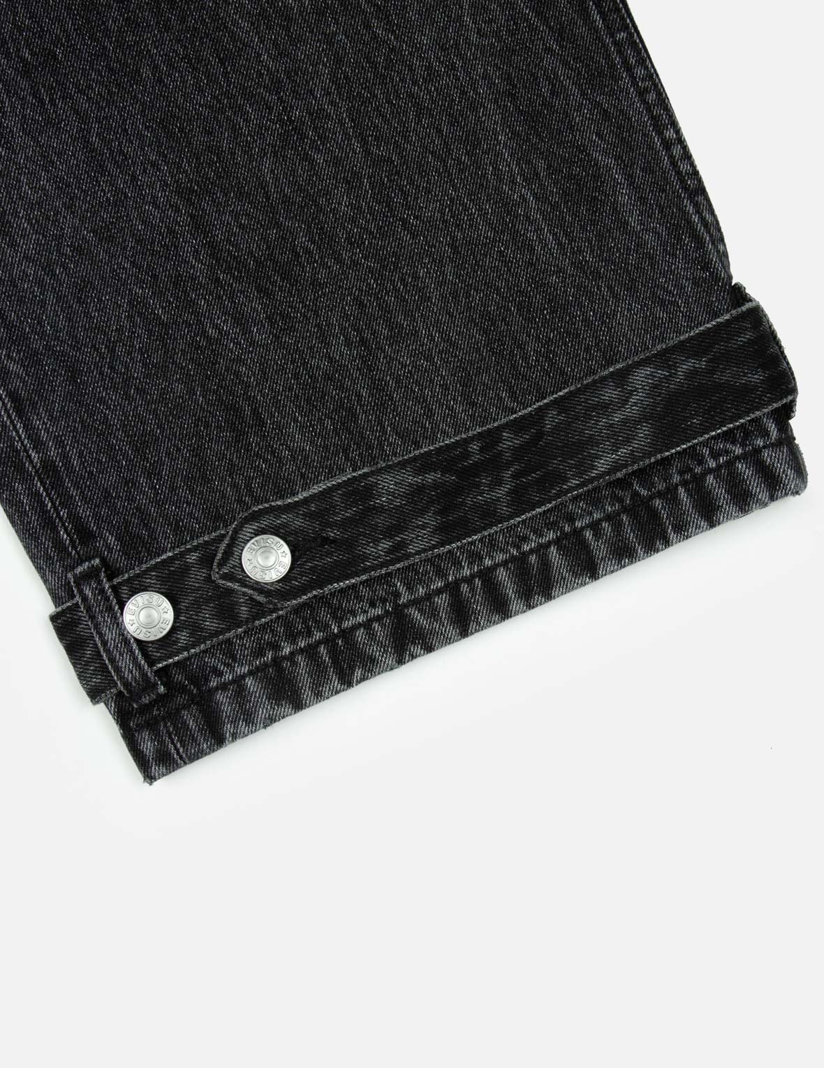 DISTRESSED EDGES INSERTED DAICOCK BAGGY JEANS - 11