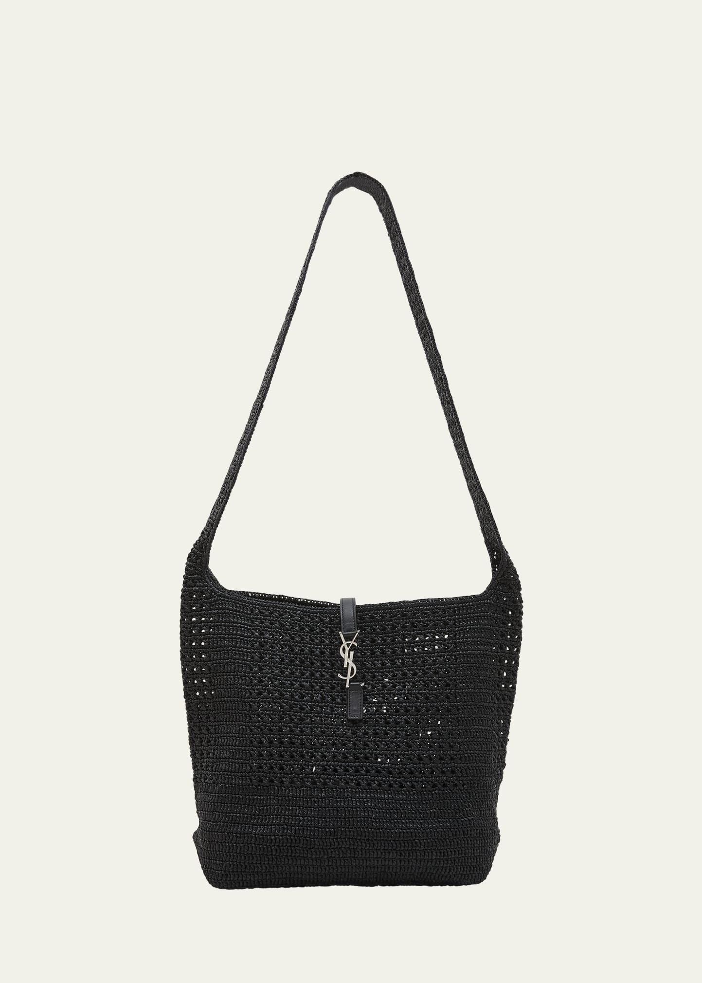 Men's LE 5 A 7 Raffia Hobo Bag - 1