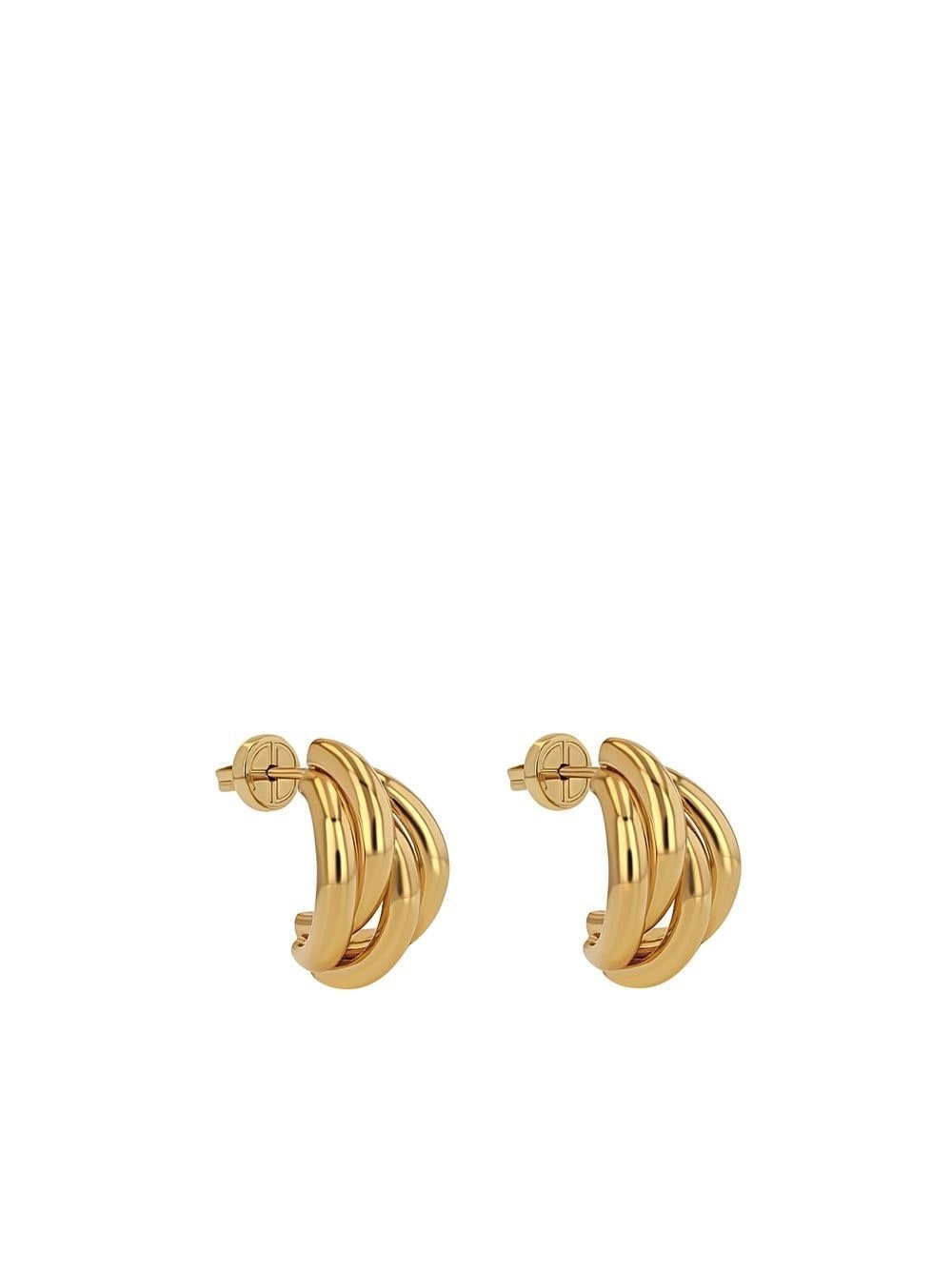 Knot 14kt gold-plated earrings - 3