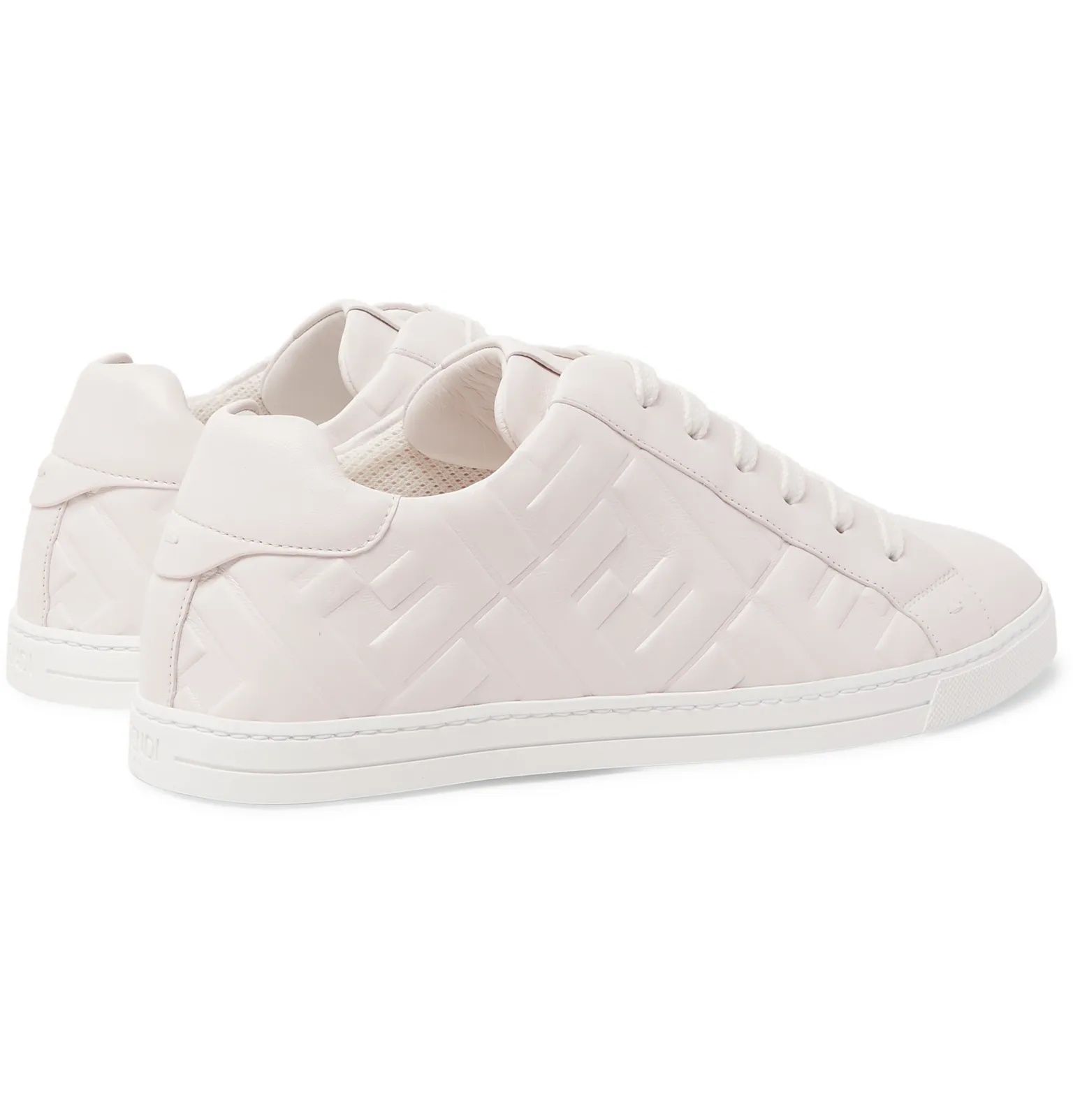 Logo-Embossed Leather Sneakers - 5