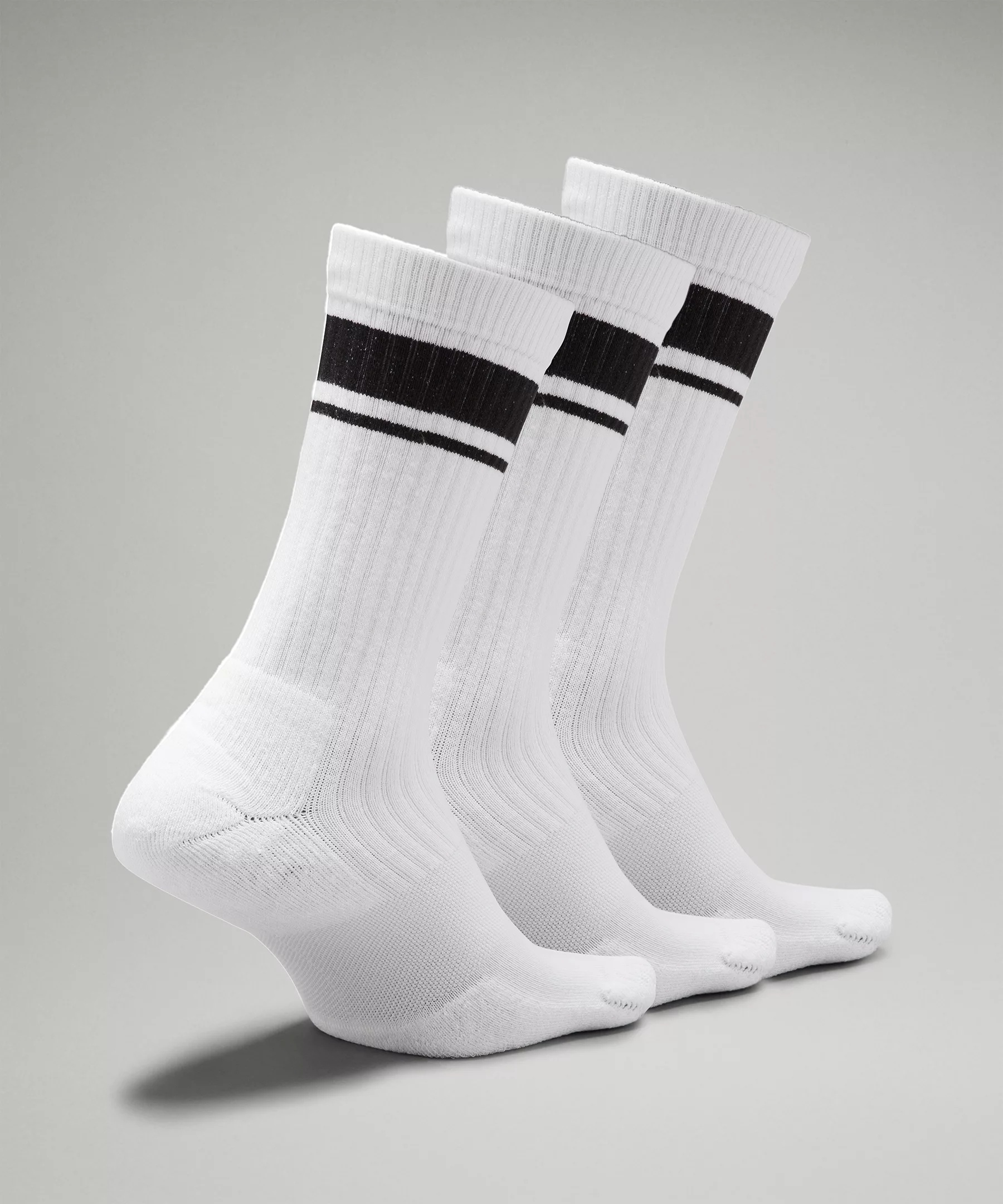 Men's Daily Stride Ribbed Comfort Crew Socks *3 Pack - 3
