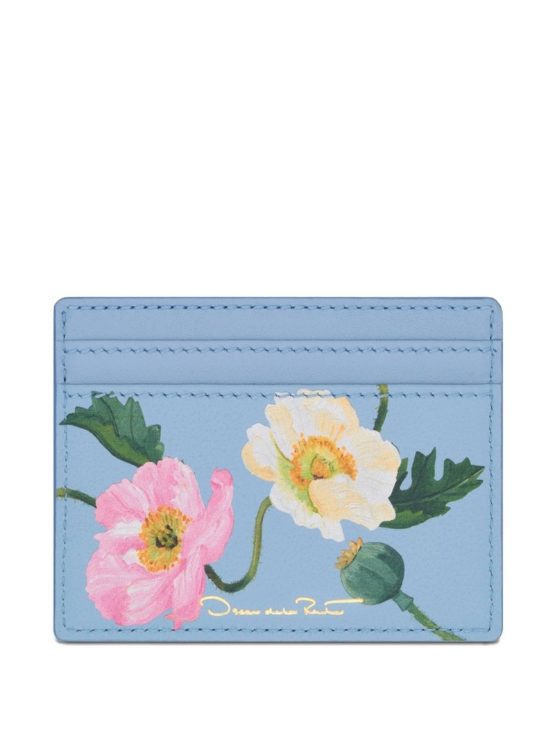 poppy-printed card holder 1