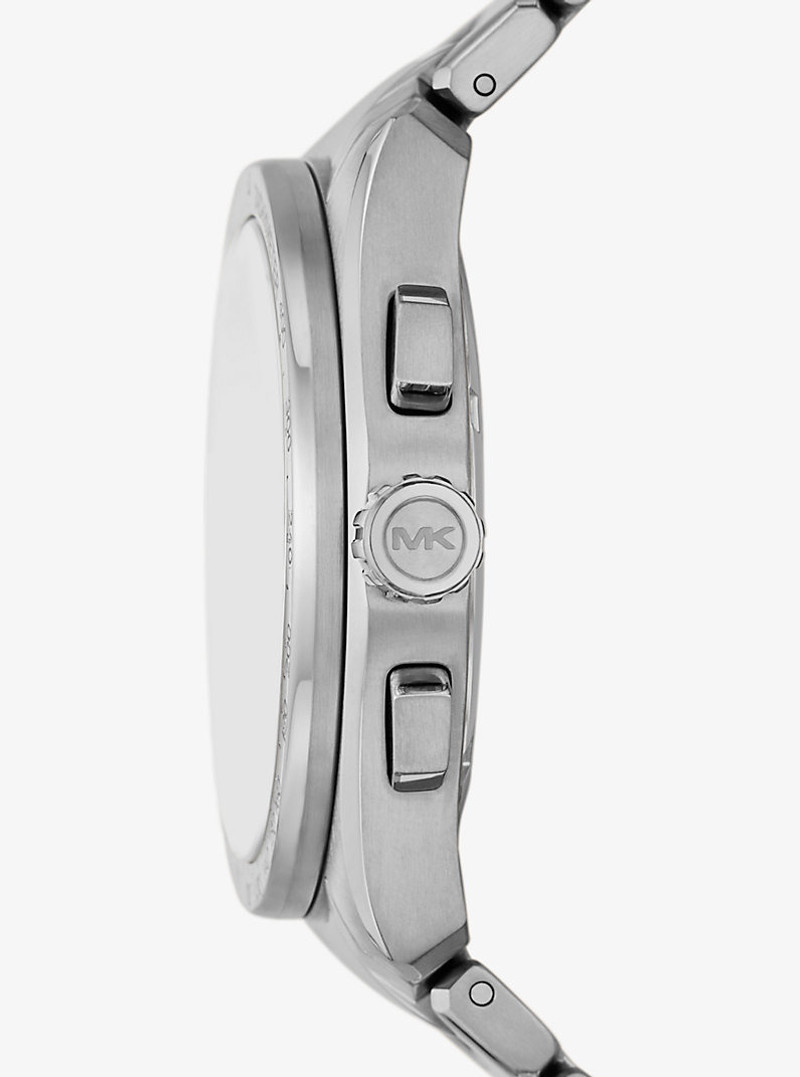 MICHAEL KORS Oversized Accelerator 2.0 Silver-Tone Watch outlook